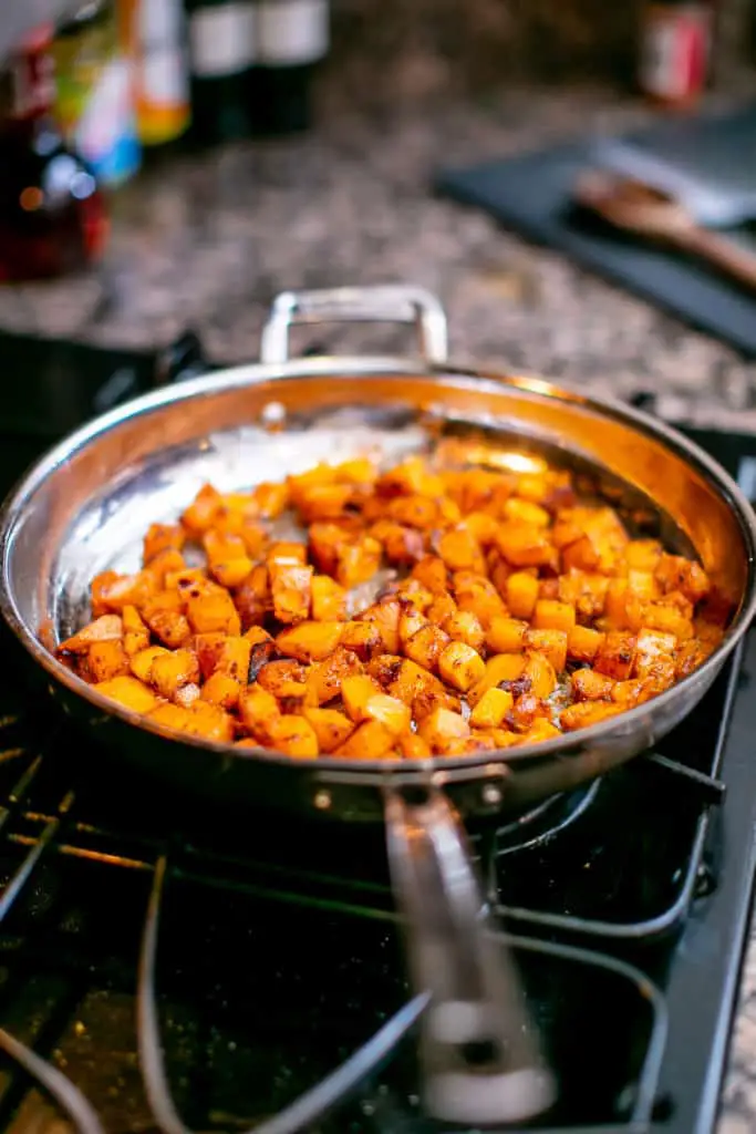 Roasting the crust of butternut squash will release its nutty flavor and aroma