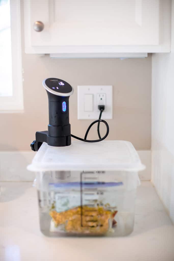 Cooking teriyaki chicken with teh Anova Sous Vide precision cooker