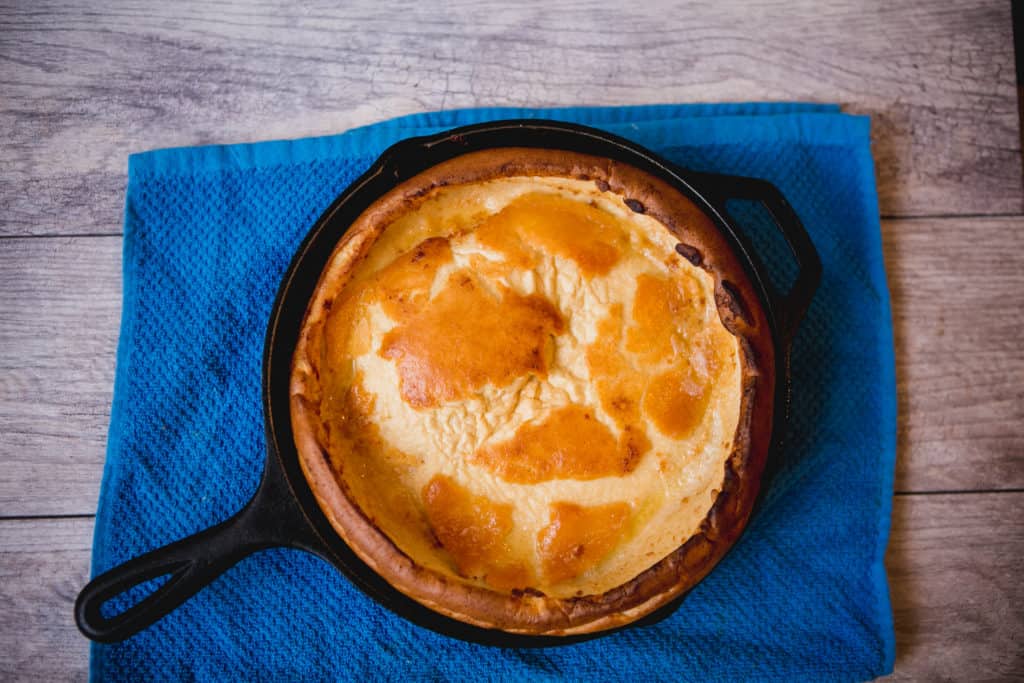 Simple Classic Cast Iron Skillet Dutch Baby Recipe BeginnerFood