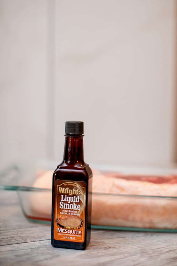 Liquid smoke as an essential ingredient to the Kalua pork recipe