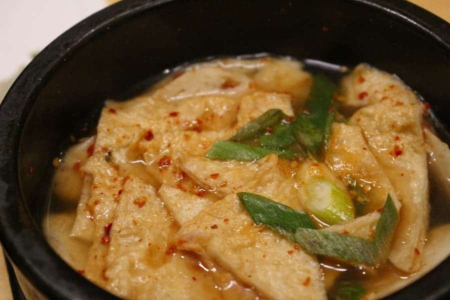 Korean fish cake with spices