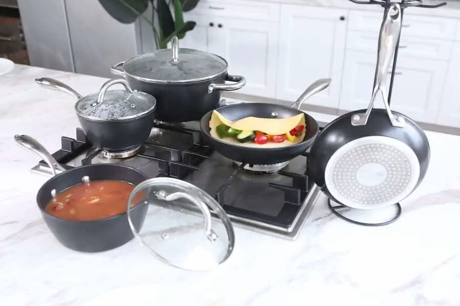 Nonstick cookware sets in the kitchen