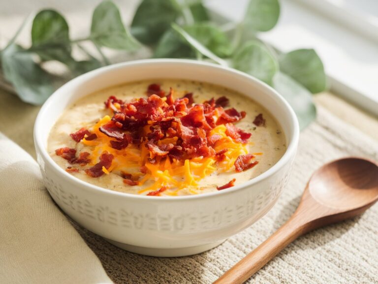 Creamy Bacon Bliss: Loaded Crockpot Potato Soup