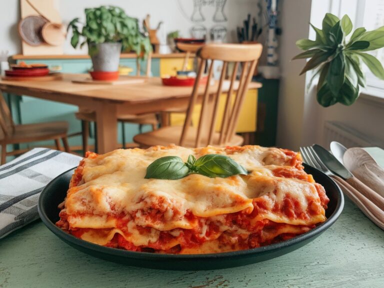 Cozy Slow Cooker Beef & Cheese Ravioli Lasagna