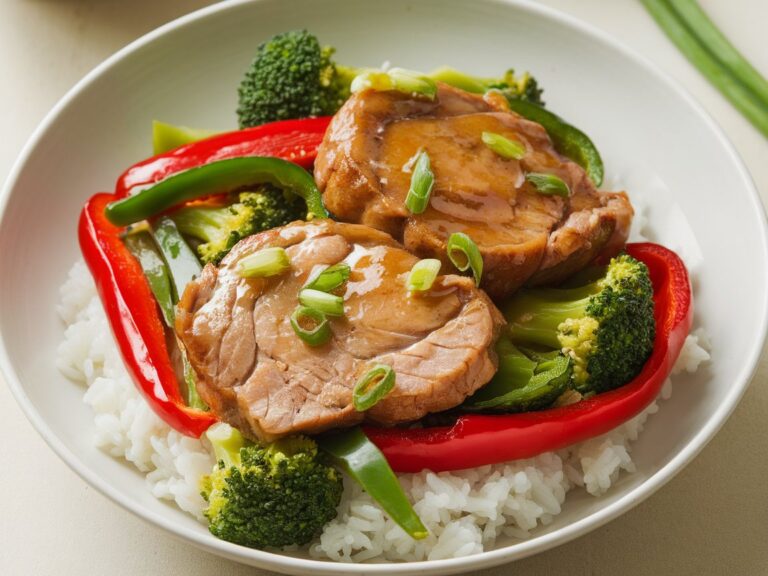 Sizzling Honey Ginger Pork Loin Stir-Fry