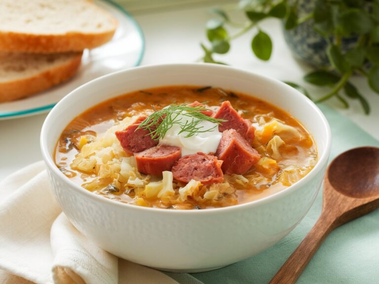 Soul-Warming Smoked Sausage Kapusniak Soup