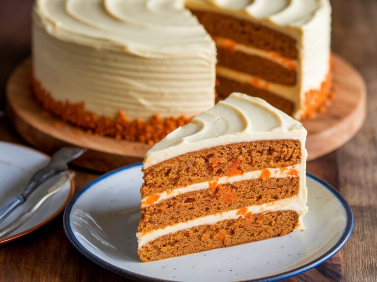 Sun-Kissed Spice Carrot Cake with Creamy Maple Frosting