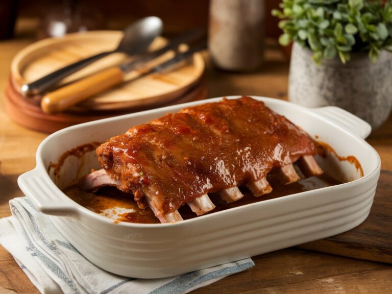 Pork Loin Country Style Ribs: Sticky Maple Mustard Bake
