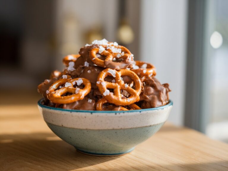 Salted Caramel Pretzel Crunch Muddy Buddies