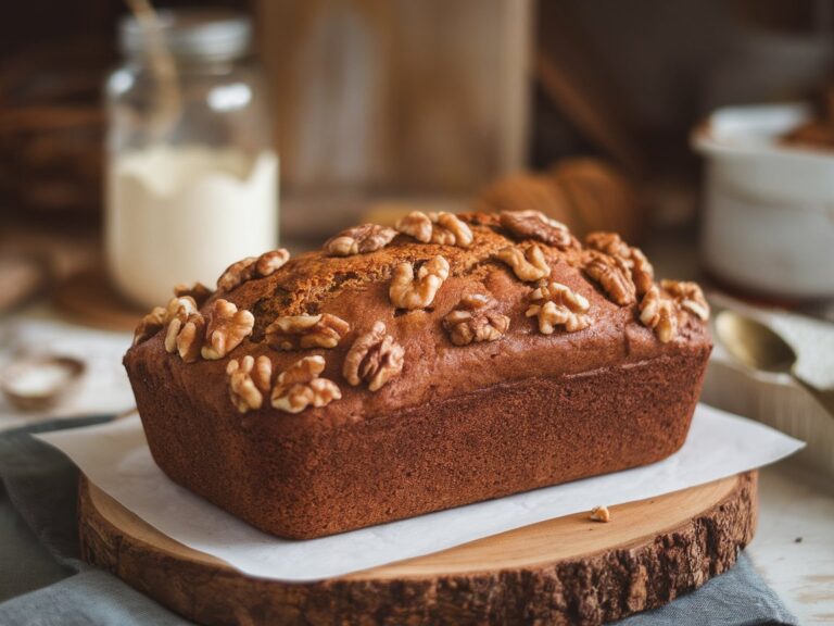 Sweet Maple-Kissed Banana Bread with Walnut Crunch