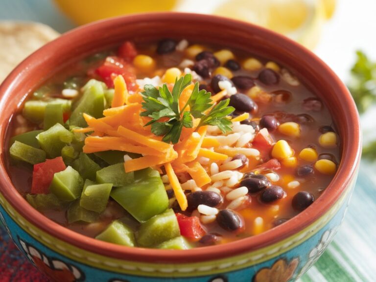 Fiesta-Style Rice Taco Soup