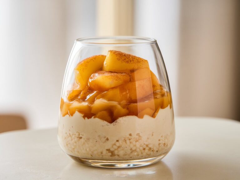 Classic Rice Pudding with a Caramel-Apple Twist