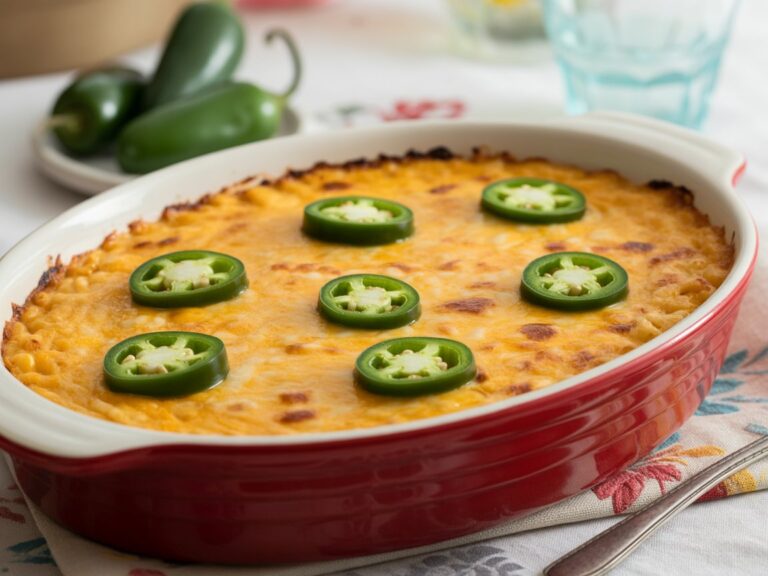 Fiery Jalapeño Cheesy Corn Bake Recipe