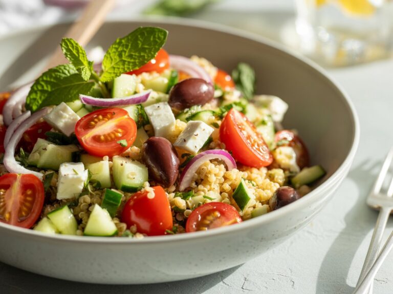 Zesty Lemon-Herb Mediterranean Quinoa Salad for a Healthy Meal
