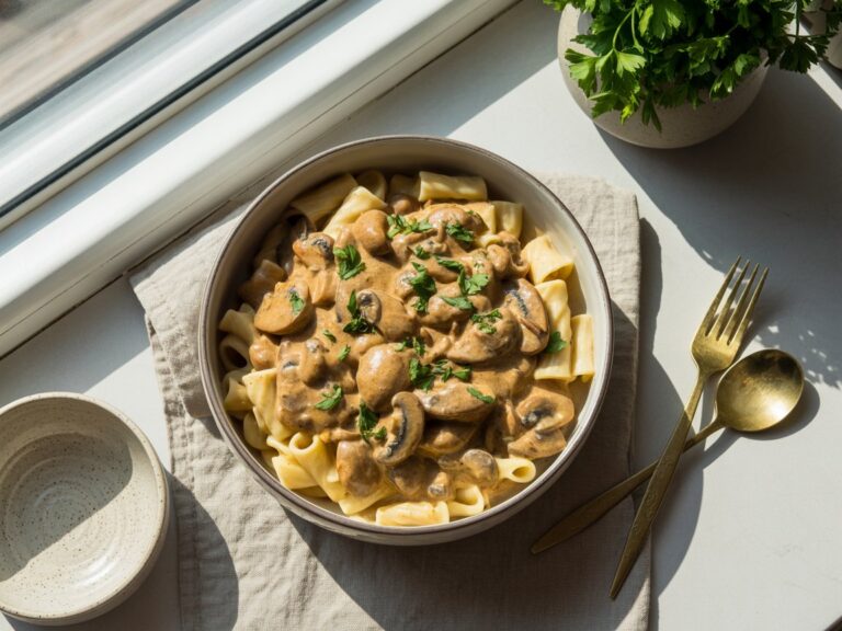 The Best Vegan Mushroom Stroganoff for Cozy Nights